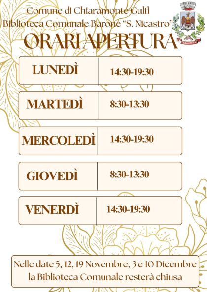 Biblioteca Comunale Barone “S. Nicastro”