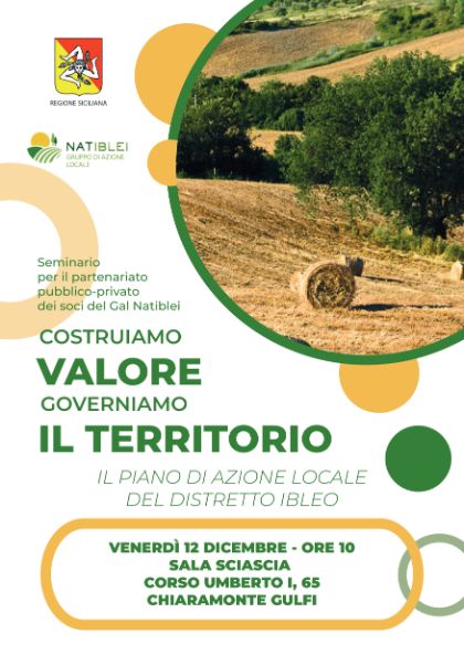 Gruppo di Azione Locale - Natiblei – Costruiamo valore Governiamo il territorio